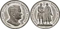 Sachsen Weimar Eisenach: Zinnmedaille von Sebald / Drentwett Karl Alexander, 1853-1901: -
