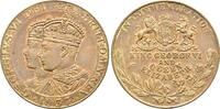 Grossbritannien Königreich: Vergoldete Bronzemedaille Georg VI, 1936-1952: -