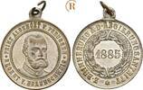 Preussen: Versilberte Bronzemedaille a. d. Regierungsantritt Prinz Albrecht, Regent in Braunschweig, 1885-1904: -