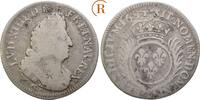 Frankreich: 1/4 Ecu überprägt Ludwig XIV, 1643-1715: -