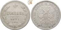 Russland: 1/2 Rubel St. Petersburg Mzmz. H-I Alexander II, 1855-1881: -
