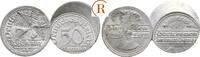 Weimarer Republik: Lot: 50 Pfennig Verprägt und 1 x Gegenstempel -