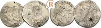 Brabant: 1/2 Patagon Lot 2 Stück Albert und Isabella, 1598-1621: -