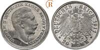 Kaiserreich: Preussen: Münzprobe: 20 Mark Probeabschlag in Zinn, ohne Randschrift 1911 A Wilhelm II, 1888-1918: Proof, sehr selten !!