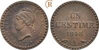 Frankreich: 1 Centime Paris 2. Republik, 1848-1852: -