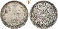 Russland: 20 Kopeken St. Petersburg Alexander II, 1855-1881: -