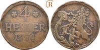 Hessen Kassel: 4 Heller Friedrich II, 1760-1785: -