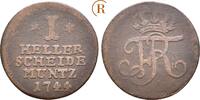 Hessen Kassel: 1 Heller Friedrich I, 1730-1751: -
