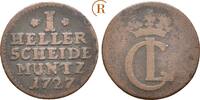 Hessen Kassel: 1 Heller Karl, 1670-1730: -