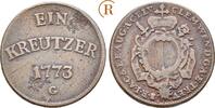 Augsburg Bistum: 1 Kreuzer Günzburg Clemens Wenzel von Sachsen Polen, 1768-1803: -