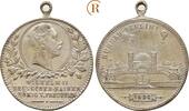 Preussen: Versilberte Bronzemedaille Wilhelm II, 1888-1918: -