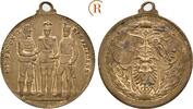 Habsburg: Bronzejeton auf die Erneuerung des Bündnisses Franz Joseph I, 1848-1916: -