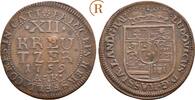 Hessen Darmstadt: 12 Kreuzer zeitgenössische Kupfer Fälschung !! Ludwig VIII, 1739-1768: -