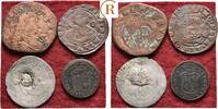 Niederlande und Spanien: Lot 4 Münzen -