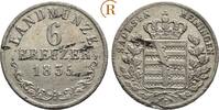 Sachsen Meiningen: 6 Kreuzer Bernhard Erich Freund, 1803-1866: -