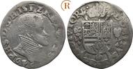 Niederlande Brabant: 1/5 Philippstaler Mzz. Hand Antwerpen Philipp II. vom Spanien, 1555-1598: -