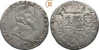 Niederlande Flandern: 1/5 Philippstaler Brügge Philipp II. vom Spanien, 1555-1598: -