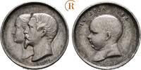 Frankreich: Miniaturmedaille auf die Taufe des Thronfolgers Napoleon III, 1852-1870: -