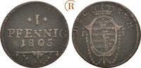 Sachsen Coburg Saalfeld: 1 Pfennig Franz Friedrich Anton, 1800-1806: -