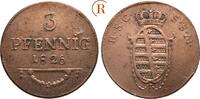 Sachsen Coburg Saalfeld: 3 Pfennig Ernst, 1806-1826: -