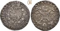 Brabant: 1/4 Patagon Antwerpen Albert und Isabella von Spanien, 1598-1621: -