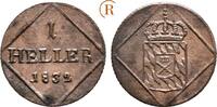 Bayern: 1 Heller Ludwig I, 1825-1848: -