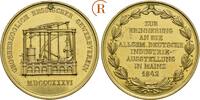Mainz Stadt: Vergoldete Bronzemedaille Industrie Ausstellung -