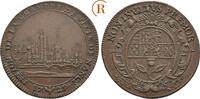 Frankreich: Jeton mit Stadtansicht Ludwig XV, 1715-1774: -