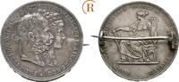 Habsburg: Doppelgulden Wien Silberhochzeit Franz Joseph I, 1848-1916: -