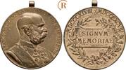 Österreich: Bronzemedaille a. s 50 jähr. Regierungsjubiläum Franz Joseph I, 1848-1916: -