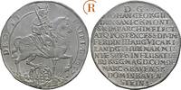 Sachsen: Taler auf das Vikariat als alter Zinnguß Johann Georg II, 1656-1680: -