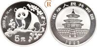 China: 5 Yuan Panda 1/2 Unze Feinsilber -