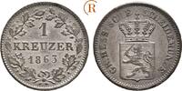 Hessen Darmstadt: 1 Kreuzer Ludwig III, 1848-1877: -