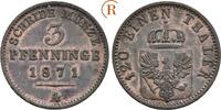 Preussen: 3 Pfennig Wilhelm I, 1861-1888: -