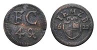 BRANDENBURG-ANSBACH: Joachim Ernst, 1603-1625. Kipper- 4 Pfennig -