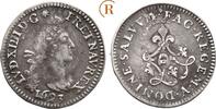 Frankreich: 4 Sols Paris deutlich überprägt Ludwig XIV, 1643-1715: -