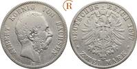 Kaiserreich: Sachsen: 2 Mark Albert, 1873-1902: -