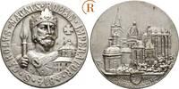 Aachen Stadt: Versilberte Bronzemedaille auf das Marienmünster -