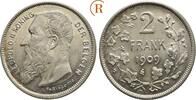 Belgien Königreich: 2 Frank Leopold II, 1865-1909: -