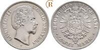 Kaiserreich: Bayern: 2 Mark Ludwig II, 1864-1886: -