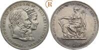 Habsburg: Doppelgulden Wien auf die Silberhochzeit Franz Joseph I, 1848-1916: -