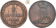 Hessen Darmstadt: 1/2 Stüber für Westfalen Ludwig X, 1790-1806: -