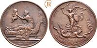 Frankreich: Bronzemedaille auf die Geburt des Herzogs Ludwig XVIII, 1814 / 1815-1824: -