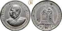 Sachsen: Zinnmedaille auf seinen Tod Albert, 1873-1902: -