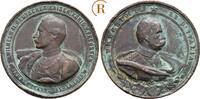 Preussen: Bronzemedaille a. d. Besuch des Königs v. Italien Wilhelm II, 1888-1918: -