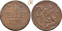 Hessen Kassel: 8 Heller Friedrich II, 1760-1785: -
