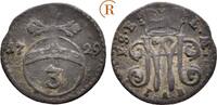 Sachsen Eisenach: 3 Pfennig Wilhelm Heinrich, 1729-1741: -
