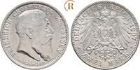 Kaiserreich: Baden: 2 Mark auf seinen Tod Friedrich I, 1856-1907: -