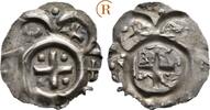 Bamberg Bistum: Hälbling vom Dünnpfennig Otto II. von Andechs, 1177-1196: -