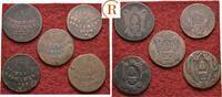 Augsburg Stadt: 1 Pfennig Lot 5 Stück -